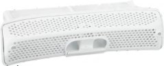 Línttefilter 00656033, wäiss ofgeronnte perforéiert Plastikplack mat Grëff Línttefilter 00656033, wäiss ofgeronnte perforéiert Plastikplack mat Grëff