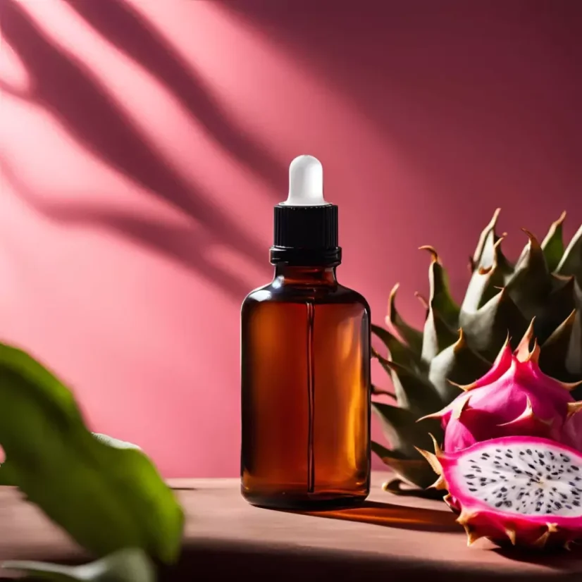 L'huile porteuse BIO au fruit du dragon est 100 % naturelle, parfaite pour une utilisation estivale.
