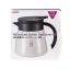 Balta termo puodelis Hario Insulated Server V60-02 iš nerūdijančio plieno, talpa 600 ml, puikiai tinka kavos mėgėjams.