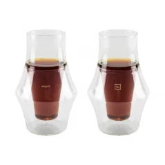 Dve poháre Kruve EQ Glass Set Inspire s objemom 150 ml ideálne na filtrovanú kávu.