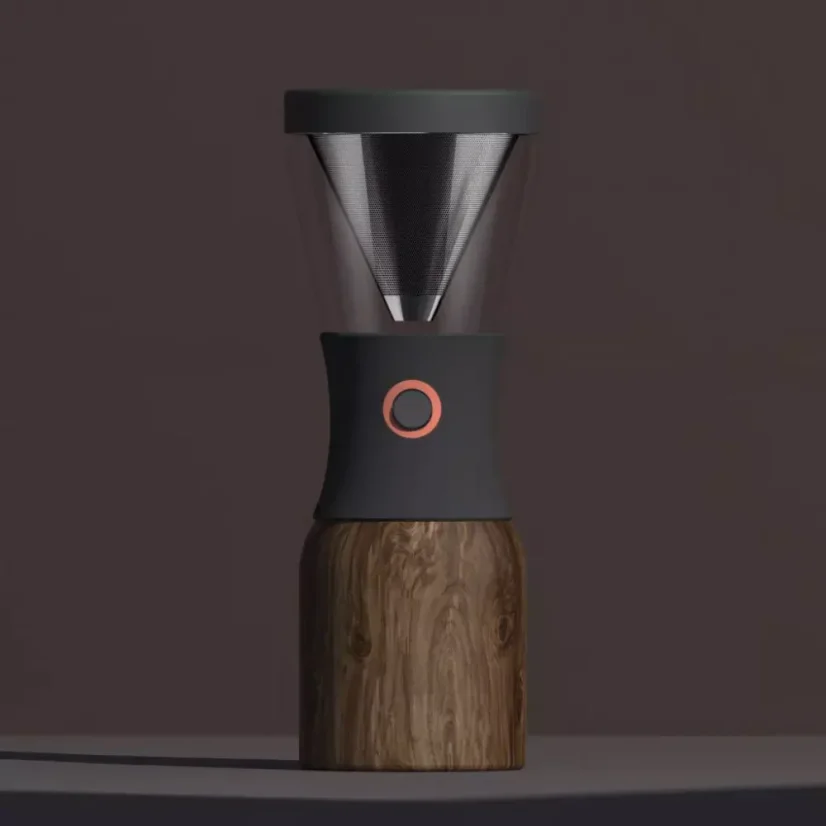 Fournisseur de café infusé à froid Asobu KB900 en bois de 1000 ml, idéal pour préparer du café glacé.