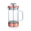 Copper-colored glass French press with a capacity of 350ml