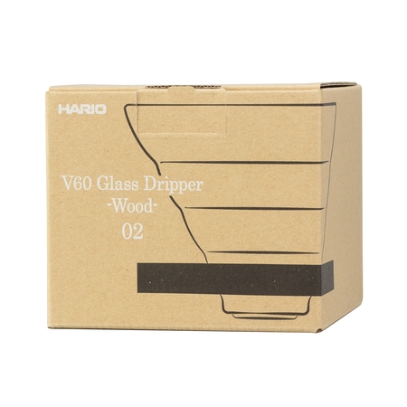 Стъклен капкомер Hario V60-02, маслина