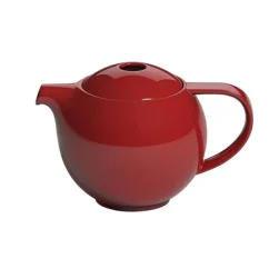 Roter Teekanne mit Infuser Loveramics Pro Tea mit einem Volumen von 600 ml, ideal für das Servieren von Tee.
