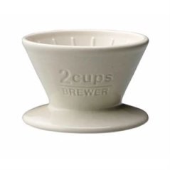 Kinto Keramik-Dripper weiß für 2 Tassen - japanisches Porzellan