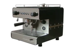 Espressor profesional cu levier IBERITAL IB7 Standard 1 group în finisaj negru.