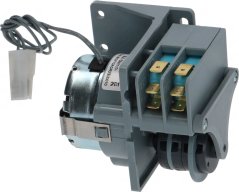 Timer P195 2 Camen 230V 50Hz, mat Elektromotor, zwou bloe Nockenunitéiten, engem Montagegrëff an engem wäisse Konnektor