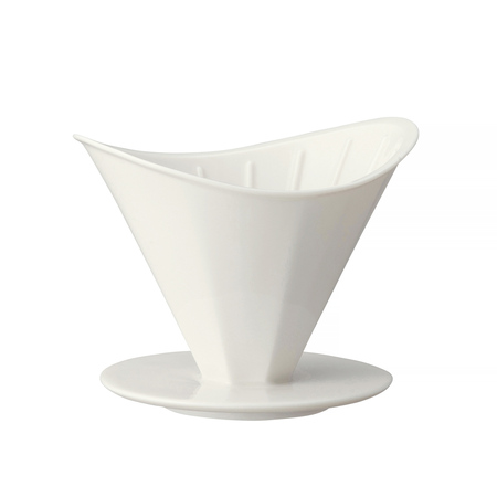 Dripper céramique blanc Kinto OCT 4 tasses - porcelaine japonaise