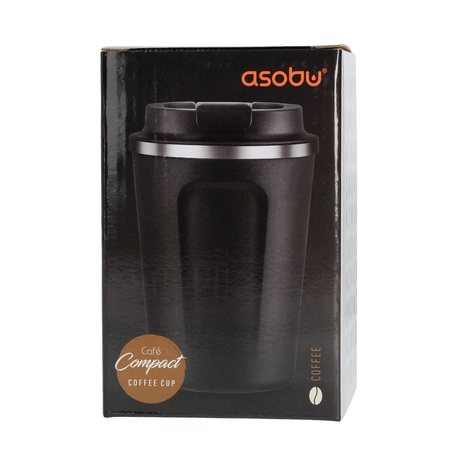 "Asobu Cafe Compact" 380 ml juodos spalvos