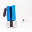 Cafetière Moka Bialetti New Venus Blue d'une capacité de 6 tasses, adaptée pour le chauffage sur plaques halogènes. Cafetière Moka Bialetti New Venus Blue d'une capacité de 6 tasses, adaptée pour le chauffage sur plaques halogènes.