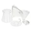 Hario V60 Glass Brewing Kit made from plastic, ideal for brewing filtered coffee.