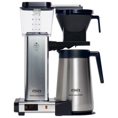 Kaffeezubereitungsmaschine mit Edelstahlkanne. Moccamaster KBGT 741 Technivorm in silberner Farbe. Kaffeezubereitungsmaschine mit Edelstahlkanne. Moccamaster KBGT 741 Technivorm in silberner Farbe.