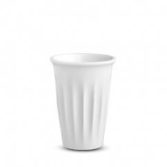 white Ribby latte mug