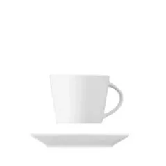 Tasse mit einem Fassungsvermögen von 190 ml zur Kaffeezubereitung mit Untertasse.