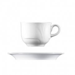 weiße Désirée-Tasse für Milchkaffee