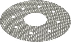 Schleifscheif fir Kartoffelschielmaschinn ⌀ 310 mm, ronn perforéiert Scheif mat enger gröber, granuléierter Uewerfläch. Schleifscheif fir Kartoffelschielmaschinn ⌀ 310 mm, ronn perforéiert Scheif mat enger gröber, granuléierter Uewerfläch.
