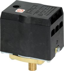 Drockschalter P303T01 dräifach 20A 1/4", schwaarzt eckegt Gehais mat engem Messinggewand ënnen an enger Klemmleescht uewen. Drockschalter P303T01 dräifach 20A 1/4", schwaarzt eckegt Gehais mat engem Messinggewand ënnen an enger Klemmleescht uewen.