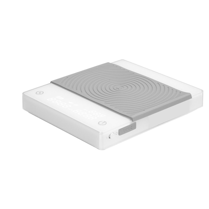 Digital barista scale Timemore Basic 2 in white.