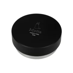 Coffee tamper Motta Lightning, 58 mm, made of stainless steel, in elegant black color with adjustable option.