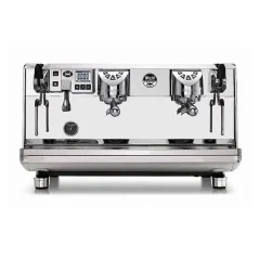 Professional lever espresso machine Victoria Arduino 358 White Eagle T3 2GR in chrome finish with timer and stopwatch function.