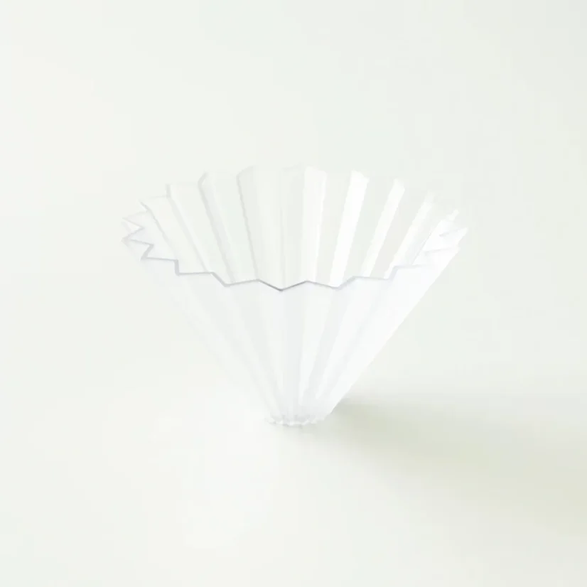 Dripper en plastique Origami Air taille M. Version transparente.