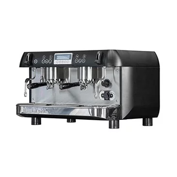 Professional portafilter coffee machine New Iberital Standard in black color.