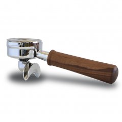 Ascaso Profi lever with 2 cup portafilter, walnut, stainless steel