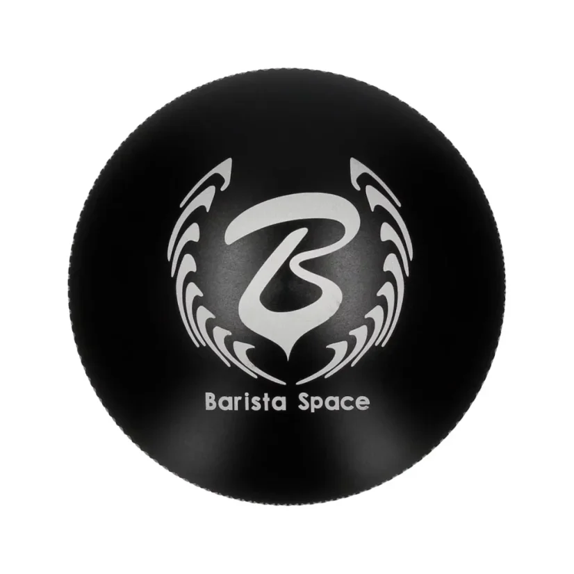 Black Barista Space Coffee Tamper, 58 mm, compatible with Ascaso Dream One coffee machine.