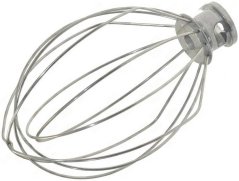 Metallschlagbierscht aus dënnen, gebéigte Drähter mat engem kuerzen Metallhalter um Enn.