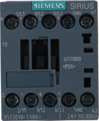 Schütz Siemens 3RT2016-1AB01, grauen Sirius-Block mat Schraufklemme uewen an ënnen.