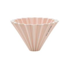 Origami Keramik-Dripper M matt rosa - japanisches Porzellan