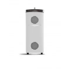White espresso coffee grinder Victoria Arduino Mythos MY75, made of high-quality plastic. White espresso coffee grinder Victoria Arduino Mythos MY75, made of high-quality plastic.