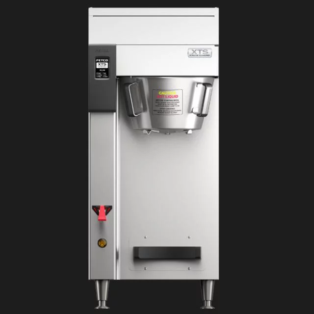 Profesionálny prekapávač kávy Fetco CBS-2161 s displejom pre ľahké ovládanie.