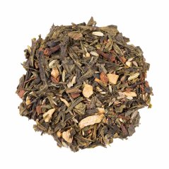 BIO Chai Green Tea ir kvalitatīva zaļās tējas maisījums, kas izceļas ar veselu lapu formu intensīvai garšas pieredzei. BIO Chai Green Tea ir kvalitatīva zaļās tējas maisījums, kas izceļas ar veselu lapu formu intensīvai garšas pieredzei.