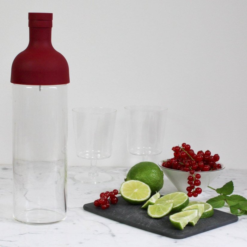 Hario Filter-In Bottle 750 ml cranberry