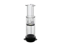 Delter coffee press for brewing coffee on a white background