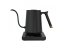 Black Timemore Mini Fish Smart Pour Over Thin kettle with a capacity of 600 ml, ideal for preparing coffee.