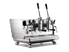 Professional lever espresso machine Victoria Arduino 358 White Eagle Leva 2GR in chrome finish with rotary pump.