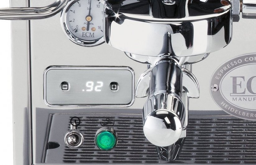 Affichage pour le réglage de la température de la machine à café ECM Classika PID.