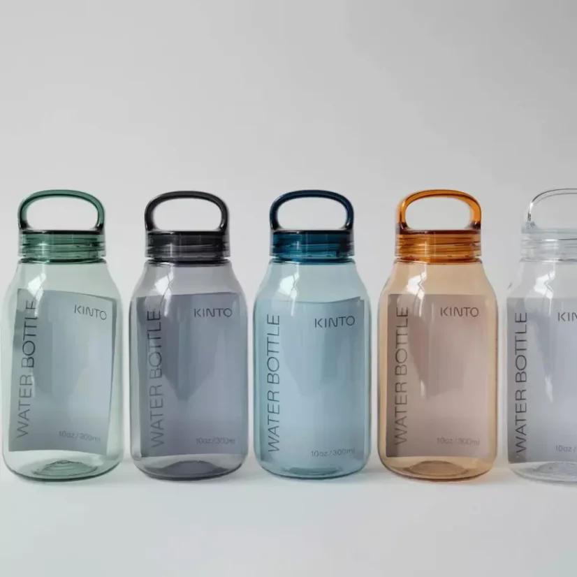 Kinto Plastik Wasserflasche 300 ml blau