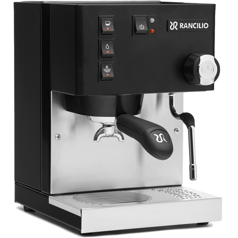 Rancilio Silvia E noir - machine à café à levier avec tête 58mm