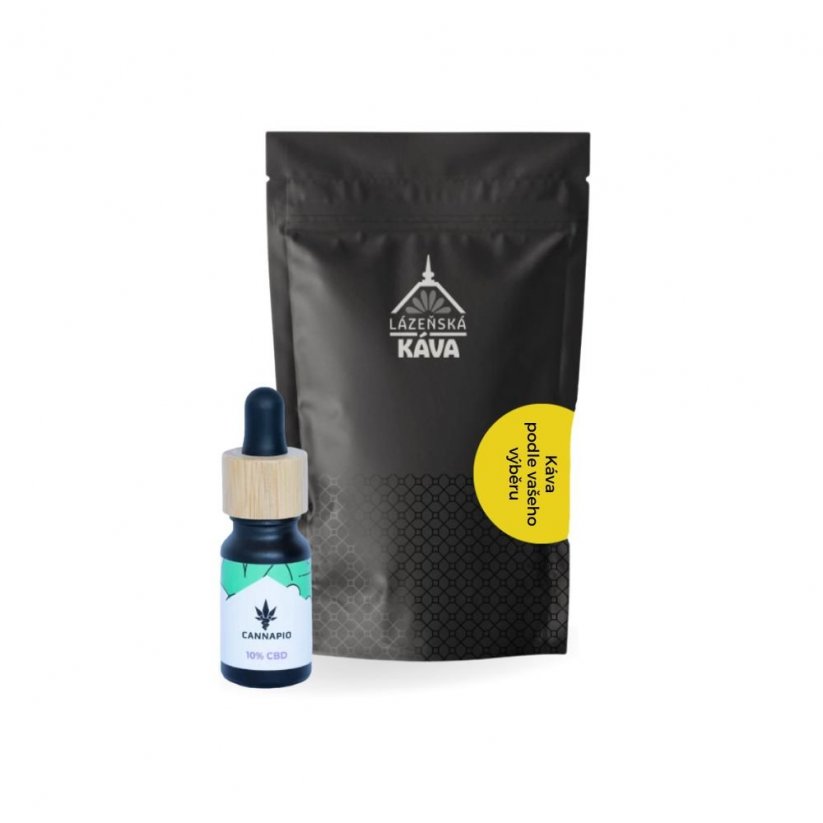Select roasted coffee and CBD oil