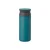Stainless steel turquoise thermal bottle with a capacity of 500 ml on a white background
