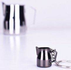 JoeFrex black teapot keyring
