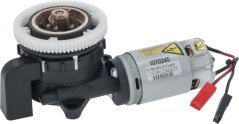 Komplette Motor 230V fir Kaffismüller, mat Zahnrad vun de Mahlsteng an engem Konnektor mat rouder Steckerspëtzt
