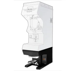 Automatyczny tamper Puqpress M2 w kolorze czarnym o średnicy 58,3 mm, kompatybilny z ekspressem do kawy ECM Mechanika IV Profi.
