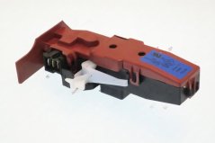Elektresch Sperr fir WM-80 UL4, donkelrout Plastikgehais mat enger wäisser Hiewel a Steckerstëft. Elektresch Sperr fir WM-80 UL4, donkelrout Plastikgehais mat enger wäisser Hiewel a Steckerstëft.