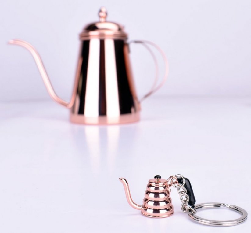 JoeFrex copper teapot keyring