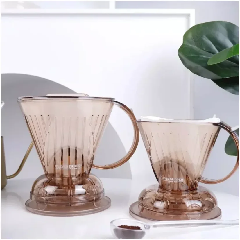 Clever dripper plastový dripper L 530 ml hnědý