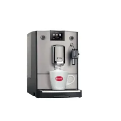 Cafeteira automática doméstica prateada Nivona NICR 675 com preparação de cappuccino